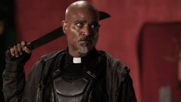 Seth Gilliam as Father Gabriel Stokes - The Walking Dead _ Season 11, Episode 9 - Photo Credit: Josh Stringer/AMC