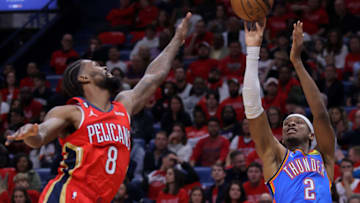Shai Gilgeous-Alexander #2 of the Oklahoma City Thunder (Photo by Jonathan Bachman/Getty Images)