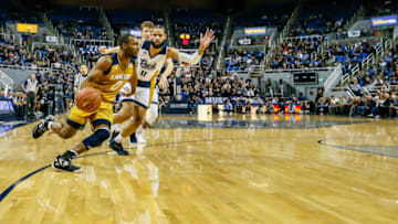 RENO, NEVADA - NOVEMBER 19: Milan Acquaah #0 of the California Baptist Lancers drives to the basket durign the second half against the Nevada Wolf Pack at Lawlor Events Center on November 19, 2018 in Reno, Nevada. (Photo by Jonathan Devich/Getty Images)