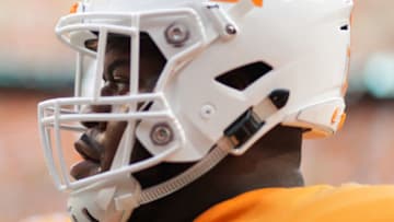 KNOXVILLE, TN - SEPTEMBER 22: Offensive lineman Trey Smith #73 of the Tennessee Volunteers warming up before the game between the Florida Gators and Tennessee Volunteers at Neyland Stadium on September 22, 2018 in Knoxville, Tennessee. Florida won the game 47-21. (Photo by Donald Page/Getty Images)