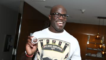 LOS ANGELES, CA - DECEMBER 06: Mixed martial artist Cheick Kongo attends the 4th Annual Santa's Secret Workshop Benefiting LA Family Housing at Andaz Hotel on December 6, 2014 in Los Angeles, California. (Photo by Tiffany Rose/WireImage)