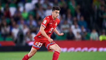SEVILLE, SPAIN - APRIL 29: Marc Roca of RCD Espanyol in action during the La Liga match between Real Betis Balompie and RCD Espanyol at Estadio Benito Villamarin on April 29, 2019 in Seville, Spain. (Photo by Aitor Alcalde/Getty Images)