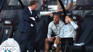 Brendan Rodgers, Manager of Leicester City (Photo by Glyn Kirk/Pool via Getty Images)