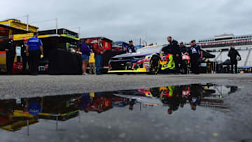 LOUDON, NH - JULY 22: Crew members push the #24 AXALTA Chevrolet, driven by William Byron(not pictured (Photo by Jared C. Tilton/Getty Images)