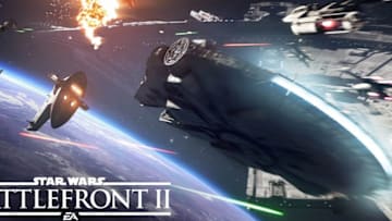 Official still for Star Wars: Battlefront II Starfighter Assault gameplay trailer; image courtesy of EA Star Wars.