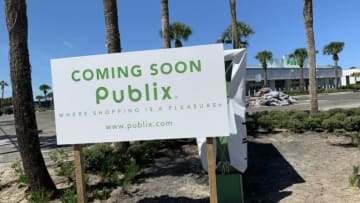 A coming soon sign can be seen in front of the new beachside Publix grocery at 101 E. Granada Blvd. in Ormond Beach on Thursday, Aug. 19, 2021.Coming Soon Sign For Publix Jpg