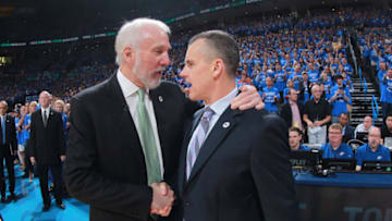 Gregg Popovich, Billy Donovan OKC Thunder trade deadline series (Photo by Layne Murdoch/NBAE via Getty Images)