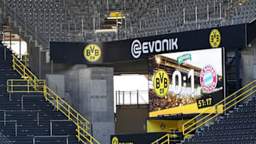 The result all but ended Borussia Dortmund's title hopes (Photo by Federico GAMBARINI / POOL / AFP) / DFL REGULATIONS PROHIBIT ANY USE OF PHOTOGRAPHS AS IMAGE SEQUENCES AND/OR QUASI-VIDEO (Photo by FEDERICO GAMBARINI/POOL/AFP via Getty Images)