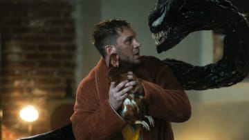 Tom Hardy stars as Eddie Brock/Venom in Columbia Pictures' VENOM: LET THERE BE CARNAGE.