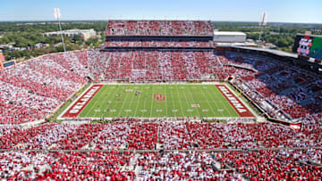 View of the stadium during the Iowa State game at Gaylord Family Oklahoma Memorial Stadium. (Photo by Brett Deering/Getty Images)