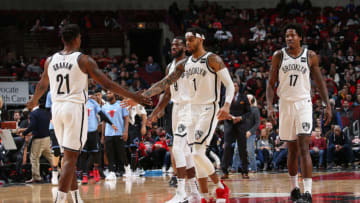 Brooklyn Nets D'Angelo Russell. Mandatory Copyright Notice: Copyright 2019 NBAE (Photo by Gary Dineen/NBAE via Getty Images)