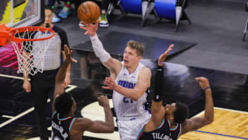 Moritz Wagner was the best of the Orlando Magic's late-season acquisitions. But it is not clear whether he will return. Mandatory Credit: Mike Watters-USA TODAY Sports