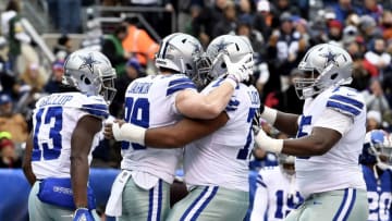 Cameron Fleming #75 of the Dallas Cowboys (Photo by Sarah Stier/Getty Images)