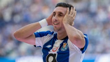 PORTO, PORTUGAL - JULY 28: Hector Herrera of FC Porto during the team presentation prior to the pre-season friendly match between FC Porto and Newcastle at Estádio do Drago on July 28, 2018 in Porto, Portugal. (Photo by Octavio Passos/Getty Images)