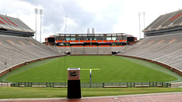 CLEMSON, SOUTH CAROLINA - JUNE 10: A view of Clemson Memorial Stadium on the campus of Clemson University on June 10, 2020 in Clemson, South Carolina. The campus remains open in a limited capacity due to the Coronavirus (COVID-19) pandemic. (Photo by Maddie Meyer/Getty Images)