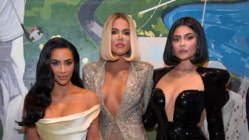 Keeping up with the Kardashians stars Kim Kardashian, Khloe Kardashian and Kylie Jenner (Photo by Kevin Mazur/Getty Images for Sean Combs)