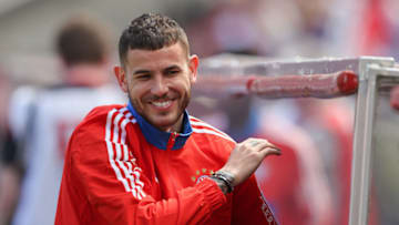 Bayern Munich wants a quick decision from Lucas Hernandez. (Photo by Stefan Matzke - sampics/Corbis via Getty Images)