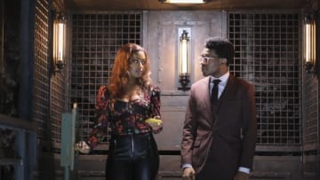 Batwoman -- “And Justice For All” -- Image Number: BWN214a_0472r -- Pictured (L-R): Javicia Leslie as Ryan Wilder and Camrus Johnson as Luke Fox -- Photo: Bettina Strauss/The CW -- © 2021 The CW Network, LLC. All Rights Reserved.