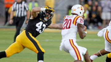 IOWA CITY, IA - SEPTEMBER 10: Linebacker Josey Jewell