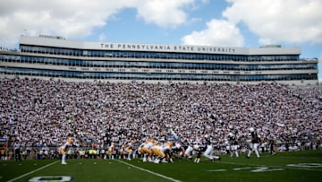 STATE COLLEGE, PA - SEPTEMBER 09: The Penn State Nittany Lions line up against the Pittsburgh Panthers at Beaver Stadium on September 9, 2017 in State College, Pennsylvania. (Photo by Justin K. Aller/Getty Images)