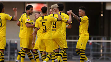 Borussia Dortmund enjoyed a 6-1 win the last time they faced Paderborn. (Photo by Lars Baron/Getty Images)