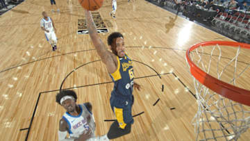 MISSISSAUGA, ON - JANUARY 11: Walter Lemon Jr. #15 of the Fort Wayne Mad Ants dunks the ball against the Oklahoma City Blue during the NBA G-League Showcase on January 11, 2018 at the Hershey Centre in Mississauga, Ontario Canada. (Photo by Randy Belice/NBAE via Getty Images)