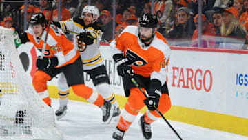 Nate Thompson, Philadelphia Flyers (Photo by Drew Hallowell/Getty Images)