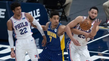 Matisse Thybulle, Ben Simmons, Philadelphia 76ers (Trevor Ruszkowski-USA TODAY Sports)