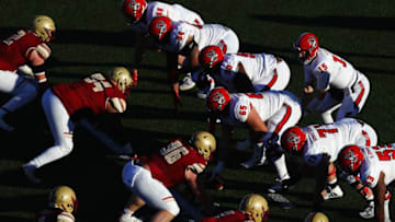 CHESTNUT HILL, MA - NOVEMBER 11: Ryan Finley #15 of the North Carolina State Wolfpack stands under center during the second half against the Boston College Eagles at Alumni Stadium on November 11, 2017 in Chestnut Hill, Massachusetts. (Photo by Tim Bradbury/Getty Images)