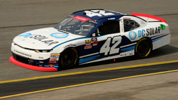 RICHMOND, VA - SEPTEMBER 21: Ross Chastain, driver of the #42 DC Solar Chevrolet, practices for the NASCAR Xfinity Series GoBowling 250 at Richmond Raceway on September 21, 2018 in Richmond, Virginia. (Photo by Robert Laberge/Getty Images)