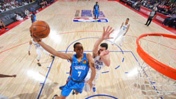 Darius Bazley #7 of the the Oklahoma City Thunder (Photo by David Dow/NBAE via Getty Images)