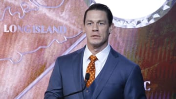 NEW YORK, NEW YORK - DECEMBER 20: John Cena visits the Empire State Building as it hosts John Cena & Hailee Steinfeld in support of Make-A-Wish Foundation at The Empire State Building on December 20, 2018 in New York City. (Photo by John Lamparski/Getty Images)