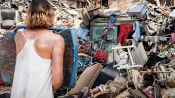 Pollyanna McIntosh as Jadis, Andrew Lincoln as Rick Grimes, Danai Gurira as Michonne - The Walking Dead _ Season 8, Episode 10 - Photo Credit: Gene Page/AMC