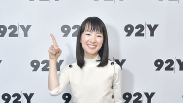 NEW YORK, NEW YORK - JANUARY 08: Author and series host Marie Kondo poses before taking part in Netflix's "Tidying Up With Marie Kondo" screening and conversation at 92nd Street Y on January 08, 2019 in New York City. (Photo by Michael Loccisano/Getty Images)