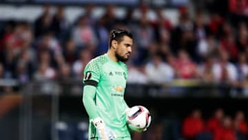 STOCKHOLM, SWEDEN - MAY 24: Sergio Romero, goalkeeper of Manchester United during the UEFA Europa League Final between Ajax and Manchester United at Friends Arena on May 24, 2017 in Stockholm, Sweden. (Photo by Nils Petter Nilsson/Getty Images)