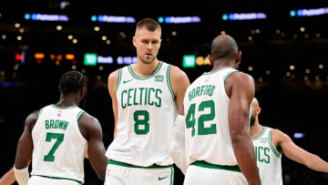 Boston Celtics, Kristaps Porzingis. Mandatory Credit: Eric Canha-USA TODAY Sports