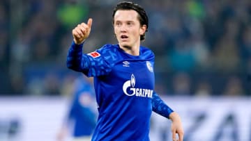GELSENKIRCHEN, GERMANY - JANUARY 17: Michael Gregoritsch of Schalke 04 during the German Bundesliga match between Schalke 04 v Borussia Monchengladbach at the Veltins Arena on January 17, 2020 in Gelsenkirchen Germany (Photo by Jeroen Meuwsen/Soccrates/Getty Images)