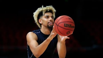 SYDNEY, AUSTRALIA - JANUARY 11: Brian Bowen of the Kings warms up before the round 13 NBL match between the Sydney Kings and the New Zealand Breakers at Qudos Bank Arena on January 11, 2019 in Sydney, Australia. (Photo by Mark Evans/Getty Images)