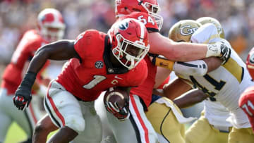 While not quite on Chubb's level, Sony Michel is still one of the conference's best backs. Mandatory Credit: Dale Zanine-USA TODAY Sports