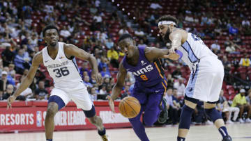 Jared Harper #8 of the Phoenix Suns (Photo by Michael Reaves/Getty Images)