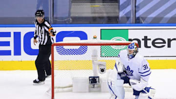 Frederik Andersen of the Toronto Maple Leafs. (Photo by Andre Ringuette/Freestyle Photo/Getty Images)