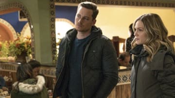 CHICAGO P.D. -- "Chasing Monsters" Episode 513 -- Pictured: (l-r) Jesse Lee Soffer as Jay Halstead, Tracy Spiridakos as Hailey Upton -- (Photo by: Matt Dinerstein/NBC)
