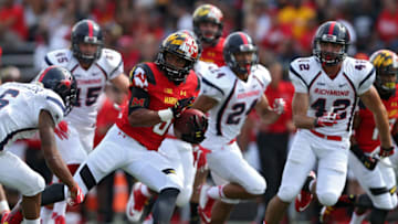 COLLEGE PARK, MD - SEPTEMBER 05: Running back Ty Johnson