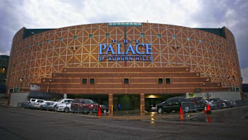 Oct 8, 2015; Auburn Hills, MI, USA; A general view of The Palace of Auburn Hills prior to the game between the Detroit Pistons and the Brooklyn Nets. Mandatory Credit: Raj Mehta-USA TODAY Sports