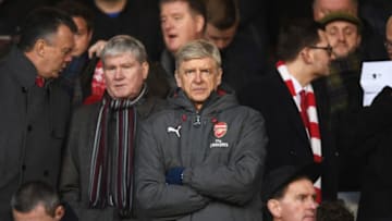 NOTTINGHAM, ENGLAND - JANUARY 07: Arsene Wenger, Manager of Arsenal looks on during The Emirates FA Cup Third Round match between Nottingham Forest and Arsenal at City Ground on January 7, 2018 in Nottingham, England. (Photo by Shaun Botterill/Getty Images)