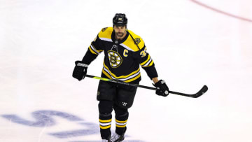 Zdeno Chara #33 of the Boston Bruins. (Photo by Elsa/Getty Images)