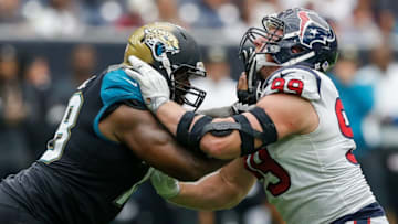 Free agent offensive tackle Jermey Parnell, who should be targeted by the Houston Texans (Photo by Bob Levey/Getty Images)
