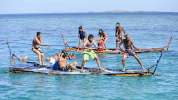 "What Happened on Exile, Stays on Exile" - Sarah Lacina, Oscar "Ozzy" Lusth, Aubry Bracco, Zeke Smith, Hali Ford, Troyzan Robertson and Tai Trang on the seventh episode of SURVIVOR: Game Changers, airing Wednesday, April 12 (8:00-9:00 PM, ET/PT) on the CBS Television Network. Photo: Jeffrey Neira/CBS Entertainment ÃÂ©2017 CBS Broadcasting, Inc. All Rights Reserved.