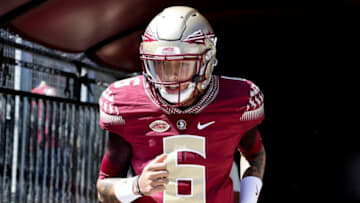 TALLAHASSEE, FL - OCTOBER 1: Quarterback Malik Henry #6 of the Florida State Seminoles before the game against the North Carolina Tar Heels at Doak Campbell Stadium on Bobby Bowden Field on October 1, 2016 in Tallahassee, Florida. North Carolina upset the 12th ranked Florida State 37 to 35. (Photo by Don Juan Moore/Getty Images)