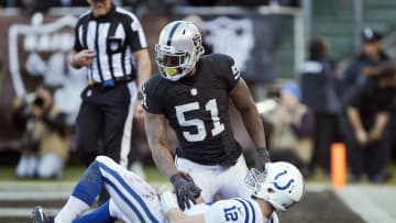 OAKLAND, CA - DECEMBER 24: Outside linebacker Bruce Irvin